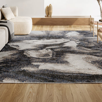 Petalo Abstract Two-tone Modern Area Rug